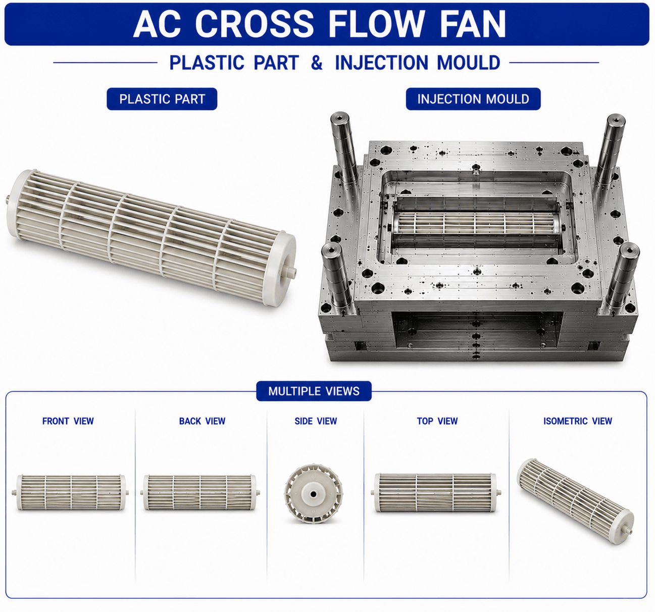 AC Plastic Cross Flow Fan
